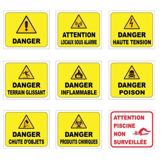 Signalétique danger