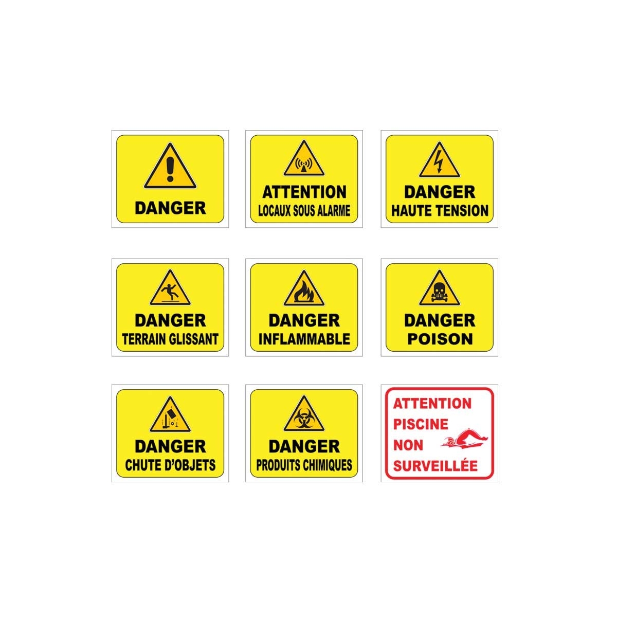 Signalétique danger