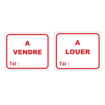 Plaque A Vendre/A Louer