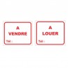 Plaque A Vendre/A Louer