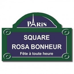 Plaque parisienne Tour Eiffel Cadeau