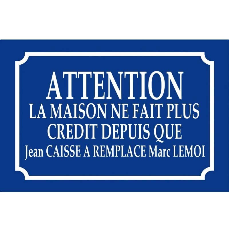 La maison ne fait plus crédit La maison ne fait plus crédit