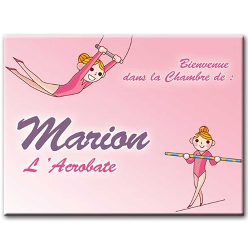 plaque porte enfant thème gymnastique plaque porte enfant thème gymnastique