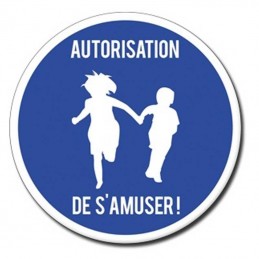 plaque porte autorisation de s'auser