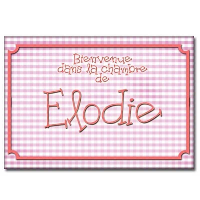 plaque porte vichy fille plaque porte vichy fille