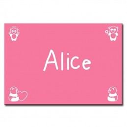 plaque porte enfant 4 filles