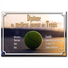 Diplôme Tennis