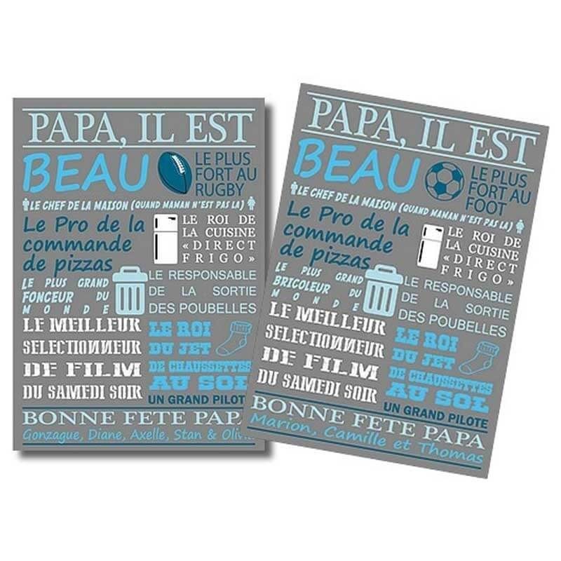 plaque Papa il est... plaque Papa il est...