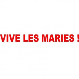 texte adhésif voiture mariage