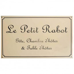 Plaque de rue ivoire