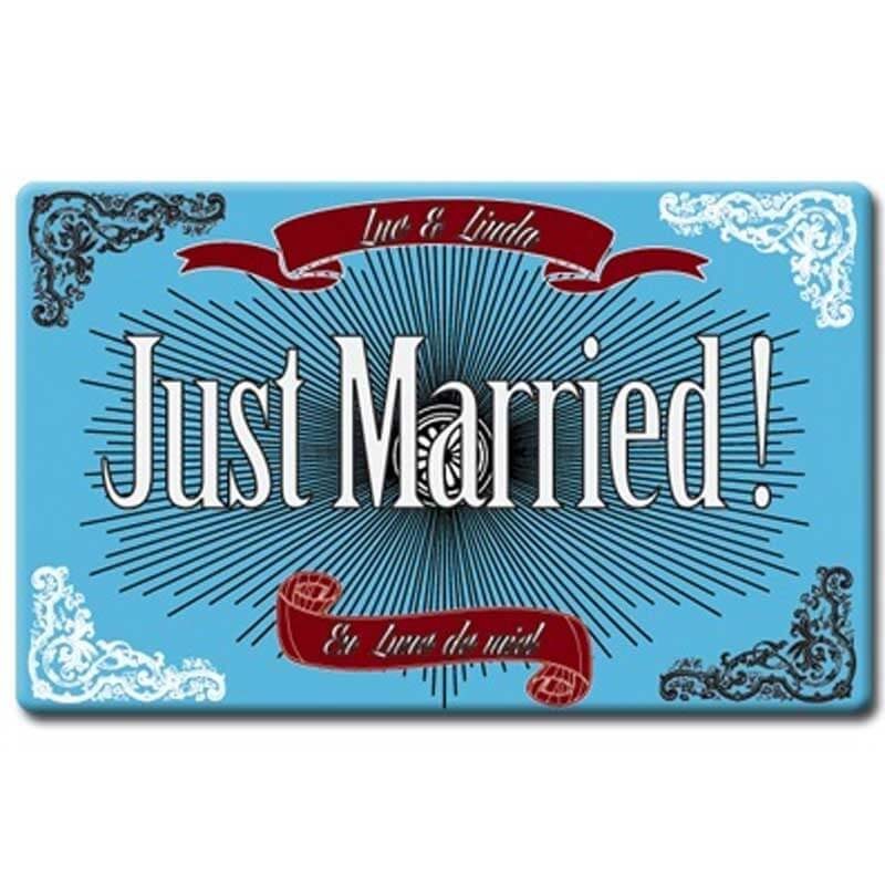 plaque plexi just married déco