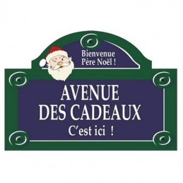 plaque fronton cadeau père noël