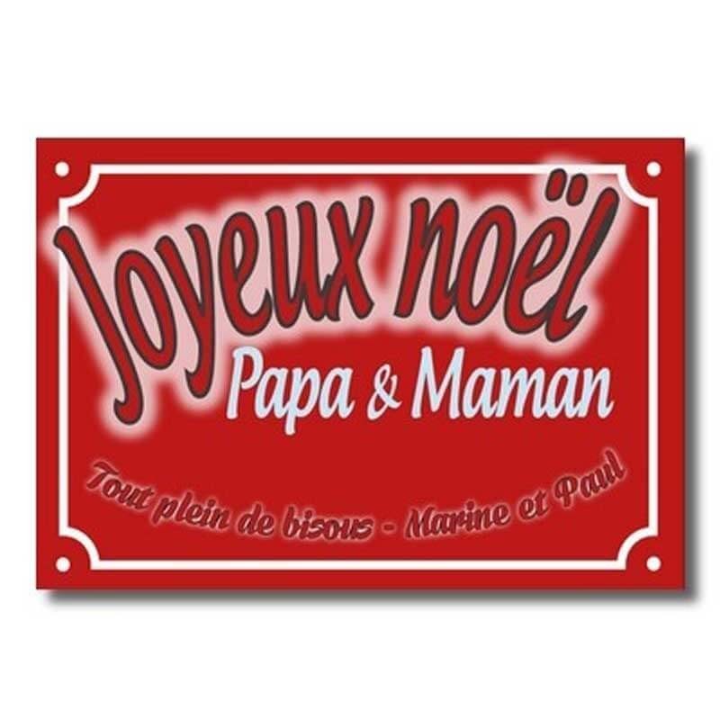 plaque cadeau joyeux noël