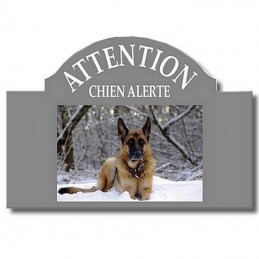 Plaque Attention au Chien - Personnalisée & Avertissante