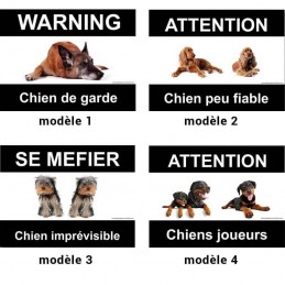 Panneau pour chien de race avec photo - pas cher et personnalisable