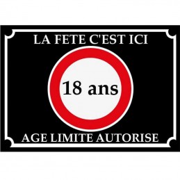 plaque anniversaire limite d'âge