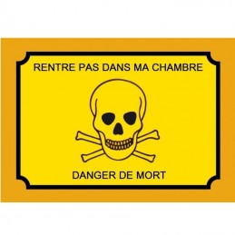 plaque attention danger