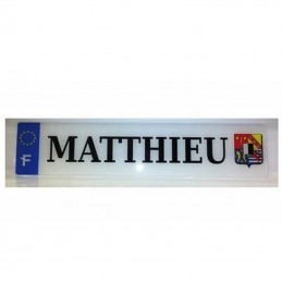 plaque plexi avec blason