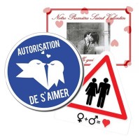 Une marque d'amour, avec cette plaque pour la Saint Valentin à offrir
