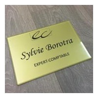 Signalétique plaque imprimée entreprise Fabrication sur mesure avec logo