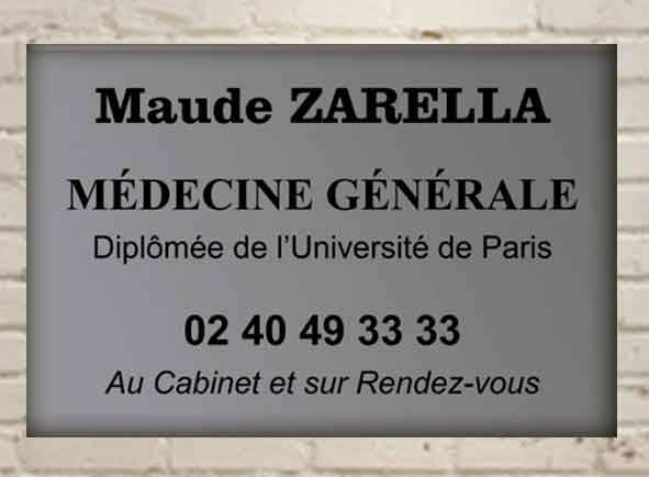 plaque de medecin